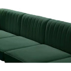 Meridian Furniture, Canapé modulable en velours Alina