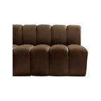Meridian Furniture, Canapé modulable Arc en velours