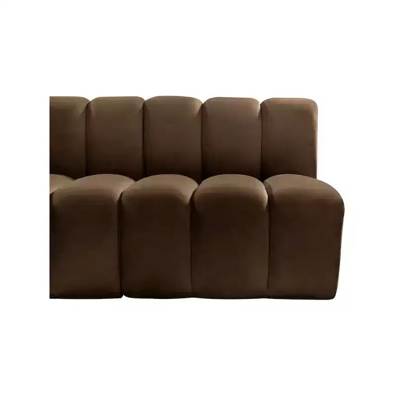 Meridian Furniture, Canapé modulable Arc en velours