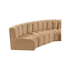 Meridian Furniture, Canapé modulable Arc en velours