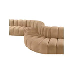 Meridian Furniture, Canapé modulable Arc en velours