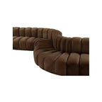 Meridian Furniture, Canapé modulable Arc en velours