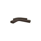 Canapé modulable en tissu bouclé marron Arc Meridian Furniture
