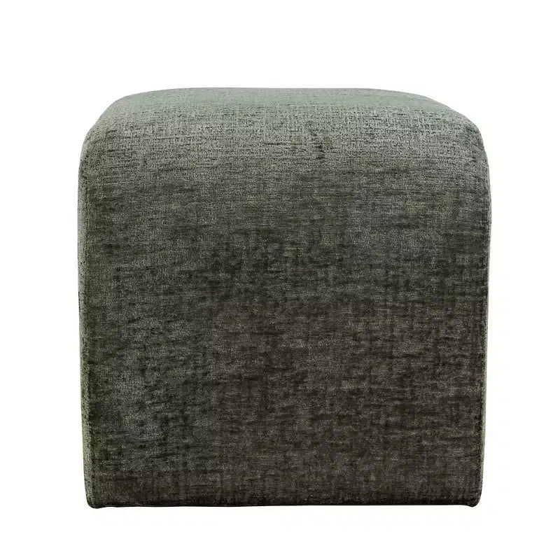 Jofran, Banc ottoman jacquard rembourré incurvé moderne à petite cascade - Ensemble de 2