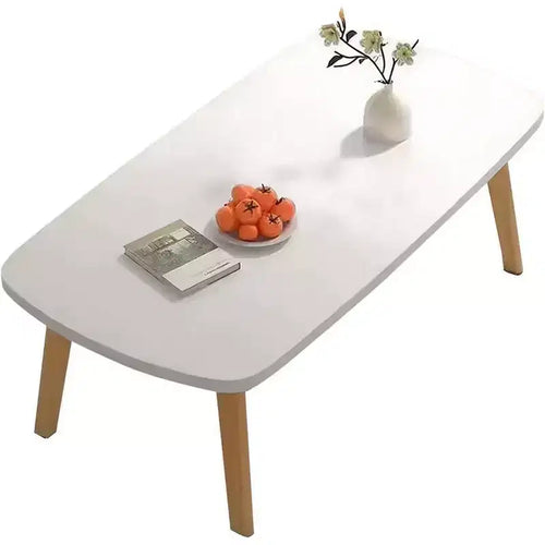 Acekool Foldable Coffee Table, Wooden Finish, Space-Saving Folding Design, 31.5x19.7x17.3, Easy Storage, Wood Grain