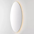 Miroir ovale Nolan 24 po en aluminium à DEL - LMR1005 - Blanc - Safavieh