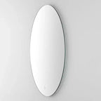 Miroir ovale Nolan 24 po en aluminium à DEL - LMR1005 - Blanc - Safavieh