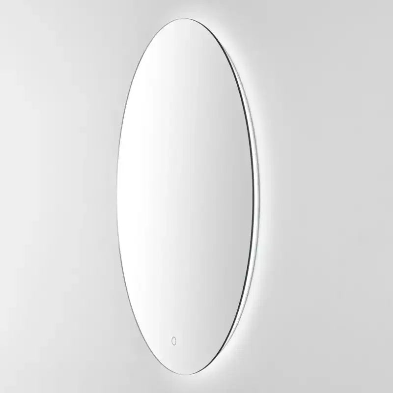 Miroir ovale Nolan 24 po en aluminium à DEL - LMR1005 - Blanc - Safavieh