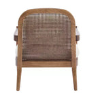 Christopher Knight Home Zuka, Chaises de salle à manger modernes du milieu du siècle en rotin et bois avec coussins (Lot de 2)