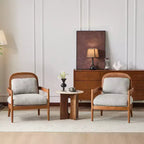 Christopher Knight Home Zuka, Chaises de salle à manger modernes du milieu du siècle en rotin et bois avec coussins (Lot de 2)