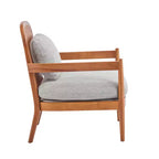 Christopher Knight Home Zuka, Chaises de salle à manger modernes du milieu du siècle en rotin et bois avec coussins (Lot de 2)