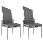 Chintaly Imports, chaise d'appoint contemporaine à dossier mobile - Lot de 2