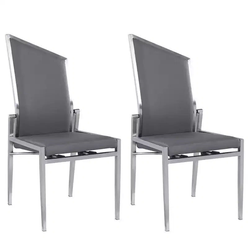 Chintaly Imports, chaise d'appoint contemporaine à dossier mobile - Lot de 2