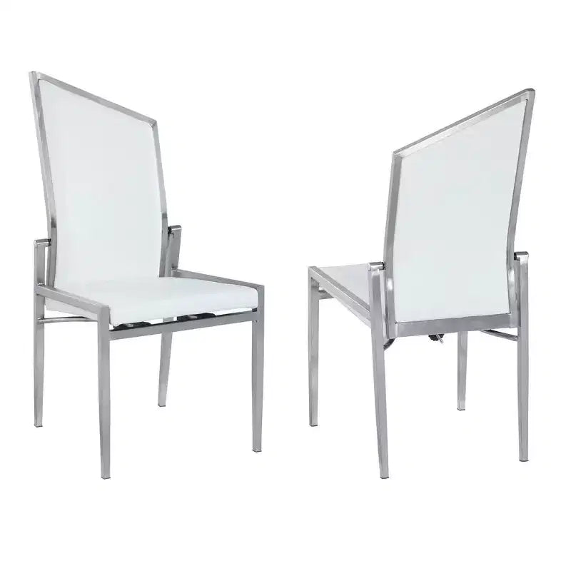 Chintaly Imports, chaise d'appoint contemporaine à dossier mobile - Lot de 2