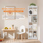 Étagère de rangement rotative en métal Acekool à 4 niveaux, avec roulement à billes à 360°, organiseur d'angle, style industriel