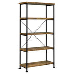 Coaster,Analiese 63-inch 4-shelf Bookshelf Rustic Nutmeg