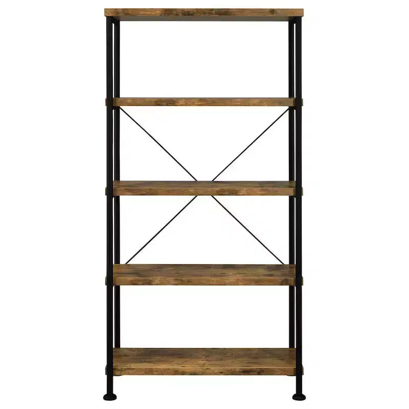 Coaster, Analiese bibliothèque 4 étagères 160 cm Rustic Nutmeg