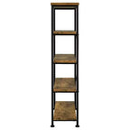 Coaster, Analiese bibliothèque 4 étagères 160 cm Rustic Nutmeg