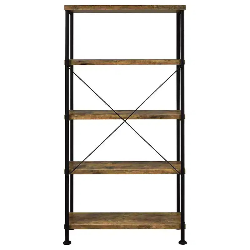Coaster, Analiese bibliothèque 4 étagères 160 cm Rustic Nutmeg
