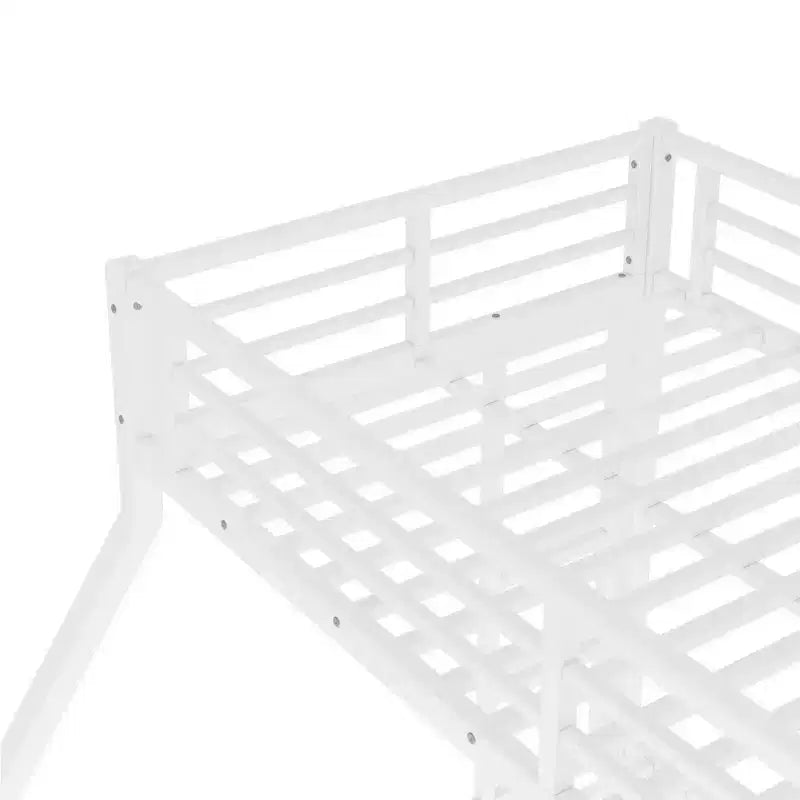 Lit superposé métallique Twin XL sur Queen pour adolescents et adultes, gain de place et sans sommier requis, noir