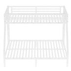 Lit superposé métallique Twin XL sur Queen pour adolescents et adultes, gain de place et sans sommier requis, noir