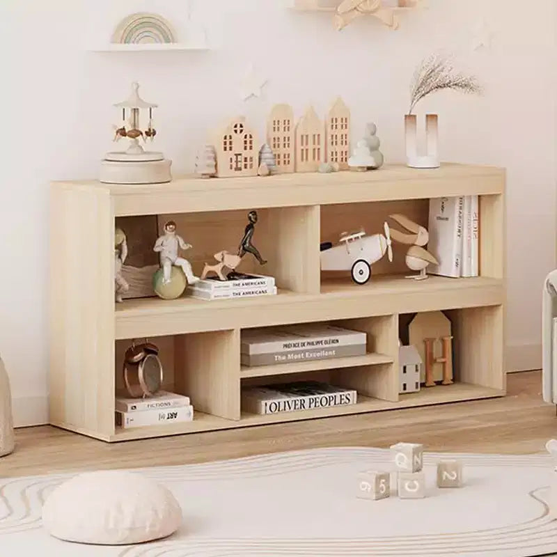 Organisateur de jouets, bibliothèque enfant 6 cubes Meuble de rangement en bois, étagères de rangement pour salle de jeux, classe, chambre d'enfant