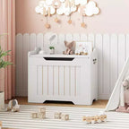Banc de rangement décoratif Acekool, coffre d'entrée double usage avec charnière de sécurité