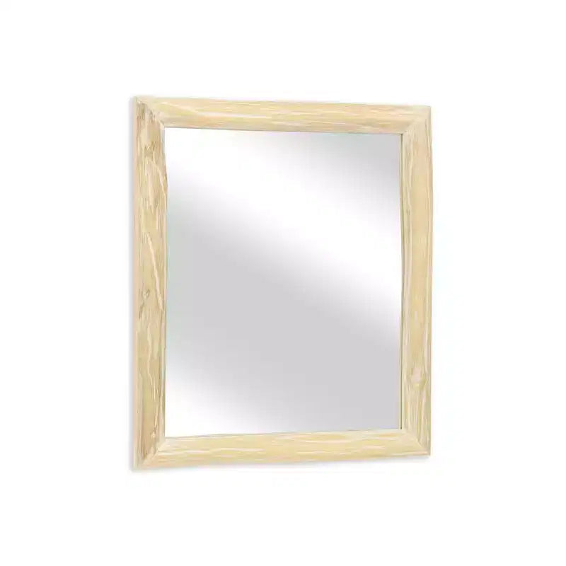 Miroir décoratif HomeRoots 20 en bois massif naturel