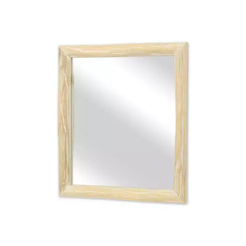 Miroir décoratif HomeRoots 20 en bois massif naturel