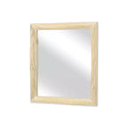 Miroir décoratif HomeRoots 20 en bois massif naturel