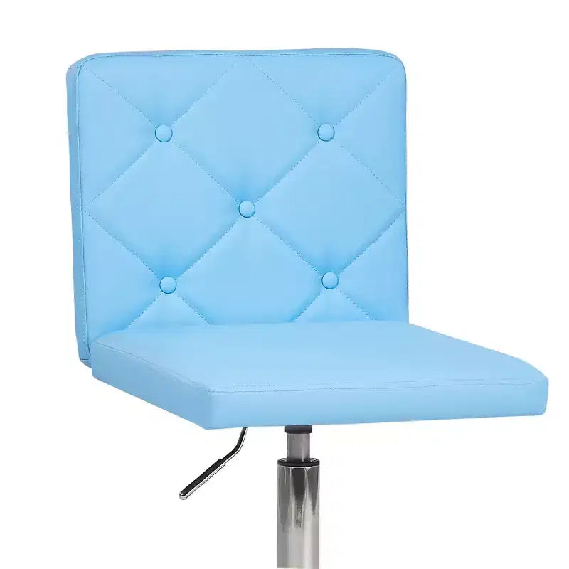 Chaise de bureau sans accoudoirs VECELO en cuir PU, réglable en hauteur et pivotante à 360° pour la maison ou le bureau
