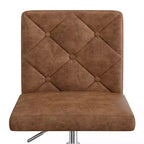 Chaise de bureau sans accoudoirs VECELO en cuir PU, réglable en hauteur et pivotante à 360° pour la maison ou le bureau