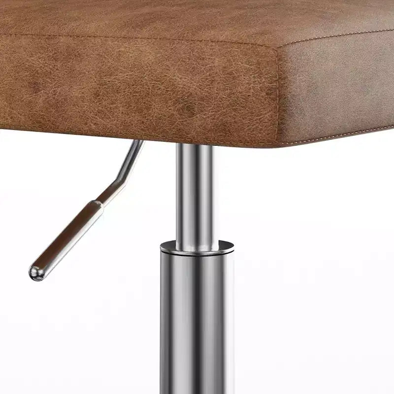 Chaise de bureau sans accoudoirs VECELO en cuir PU, réglable en hauteur et pivotante à 360° pour la maison ou le bureau