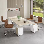 Chaise de bureau sans accoudoirs VECELO en cuir PU, réglable en hauteur et pivotante à 360° pour la maison ou le bureau