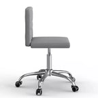Chaise de bureau sans accoudoirs VECELO en cuir PU, réglable en hauteur et pivotante à 360° pour la maison ou le bureau