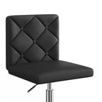 Chaise de bureau sans accoudoirs VECELO en cuir PU, réglable en hauteur et pivotante à 360° pour la maison ou le bureau