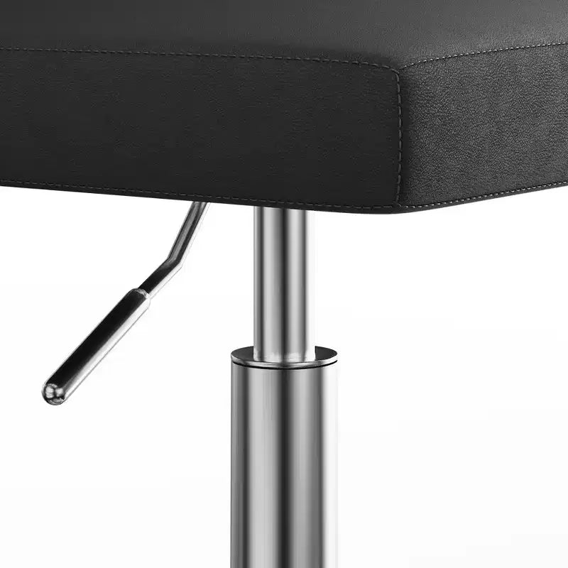Chaise de bureau sans accoudoirs VECELO en cuir PU, réglable en hauteur et pivotante à 360° pour la maison ou le bureau