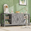 65 TV Stand Entertainment Center - Storage Shelves Media Console for Living Room