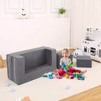 Canapé convertible pour enfant, 3 pièces, lit canapé en mousse, canapé modulaire pour chambre d'enfant ou salle de jeux
