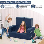 Canapé convertible pour enfant, 3 pièces, lit canapé en mousse, canapé modulaire pour chambre d'enfant ou salle de jeux