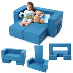 Canapé convertible pour enfant, 3 pièces, lit canapé en mousse, canapé modulaire pour chambre d'enfant ou salle de jeux