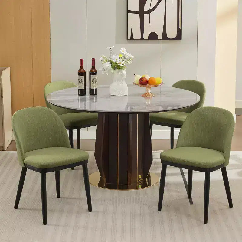 Chaises de salle à manger, lot de 2 chaises de cuisine rembourrées en lin – Chaises d'appoint modernes en bois avec coussins épais pour salle à manger, beige