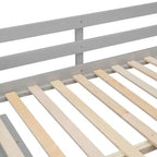 Lit mezzanine double avec bureau rétractable et 3 tiroirs, lit mezzanine en bois avec escalier de rangement et étagères