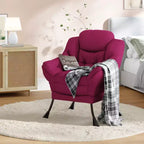Fauteuil paresseux pour salon, grand fauteuil d'appoint moderne avec poche latérale, fauteuil de lecture confortable pour chambre à coucher, dortoir et bureau