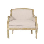 Fauteuil club en tissu tapissé de style campagnard français Christopher Knight Home Tamarisk