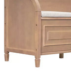 GDFStudio Fanny Banc de Rangement Multifonctionnel pour Entrée avec Siège Rembourré et Charnière de Sécurité