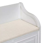GDFStudio Fanny Banc de Rangement Multifonctionnel pour Entrée avec Siège Rembourré et Charnière de Sécurité