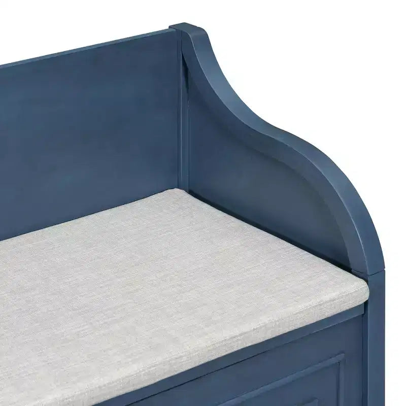 GDFStudio Fanny Banc de Rangement Multifonctionnel pour Entrée avec Siège Rembourré et Charnière de Sécurité