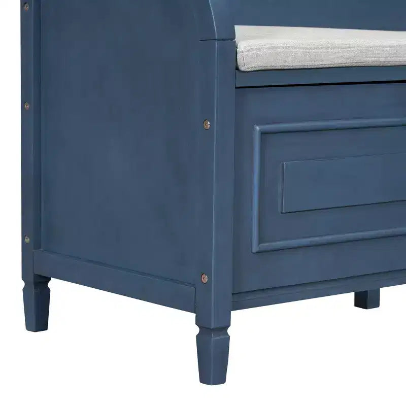 GDFStudio Fanny Banc de Rangement Multifonctionnel pour Entrée avec Siège Rembourré et Charnière de Sécurité