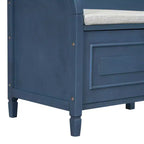 GDFStudio Fanny Banc de Rangement Multifonctionnel pour Entrée avec Siège Rembourré et Charnière de Sécurité
